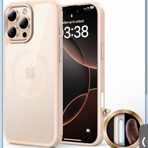 Protective Tan Phone Case with MagSafe Compatibility